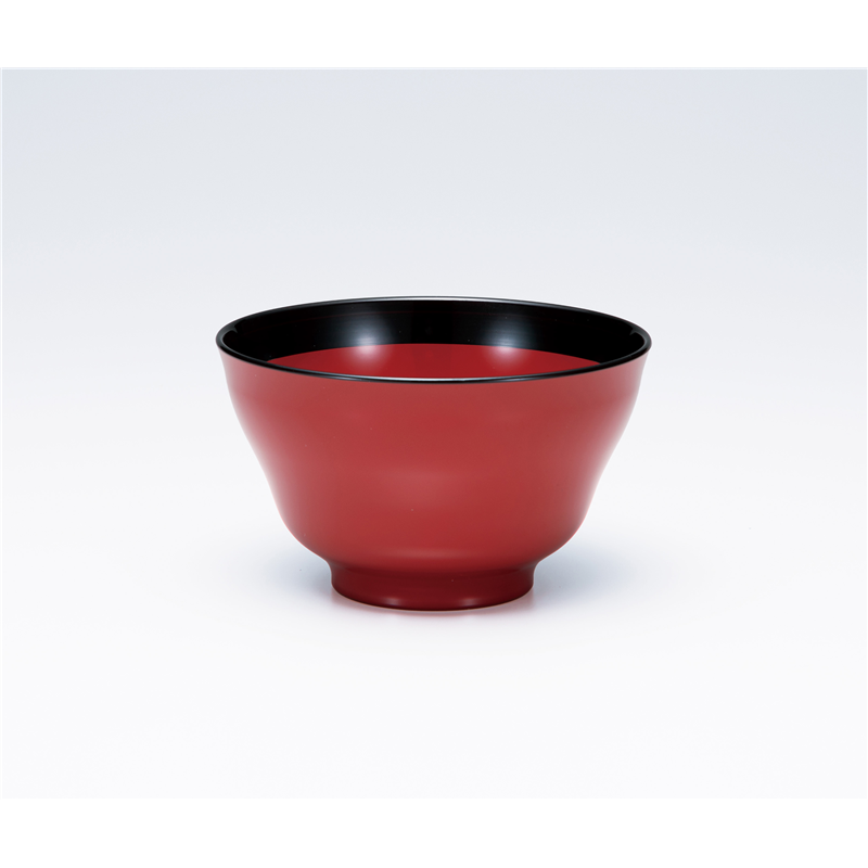 古林陶器 会津漆器汁椀 朱 ヒサゴ汁椀 1173320297 1個（ご注文単位1個）【直送品】