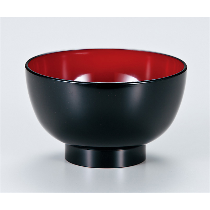 古林陶器 越前漆器椀 4.2 小丼 黒内朱 766430598 1個(ご注文単位1個)【直送品】