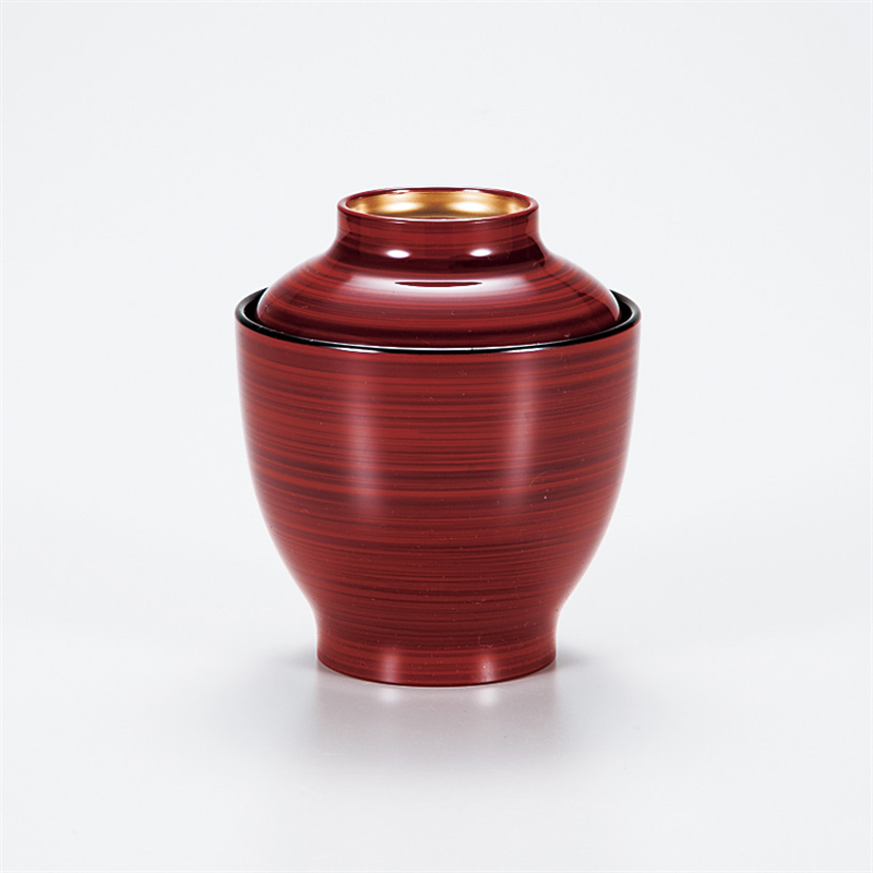 古林陶器 越前漆器椀 宝寿小吸椀 暁かすり内黒 ツマミ内金 972920198 1個（ご注文単位1個）【直送品】