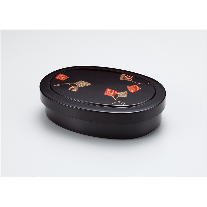 古林陶器 越前漆器丼重 小判丼重 タメパール シダ松 1075210198 1個(ご注文単位1個)【直送品】