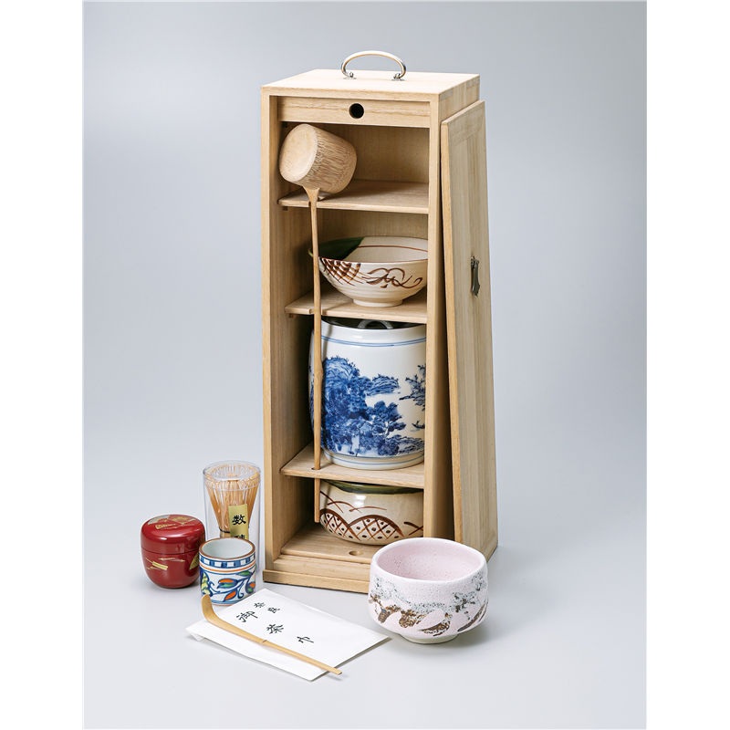 古林陶器 茶道具特選 茶道具(茶箱)桐短冊箱揃 1364330179 1個(ご注文単位1個)【直送品】