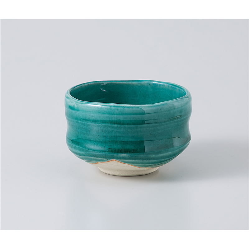 古林陶器 抹茶碗 新緑抹茶碗(トムソン箱) 1177750433 1個(ご注文単位1個)【直送品】