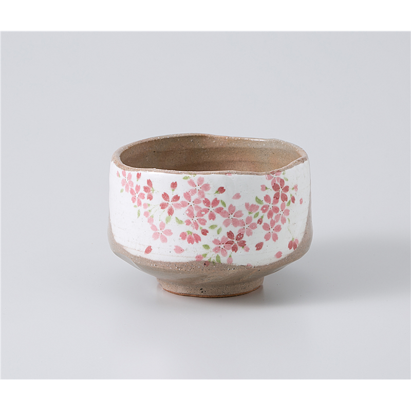 古林陶器 抹茶碗 白化粧桜 抹茶碗 (トムソン箱) 1177750515 1個(ご注文単位1個)【直送品】
