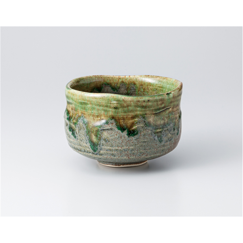 古林陶器 抹茶碗 益子グリーン抹茶碗(トムソン箱) 1364610354 1個(ご注文単位1個)【直送品】