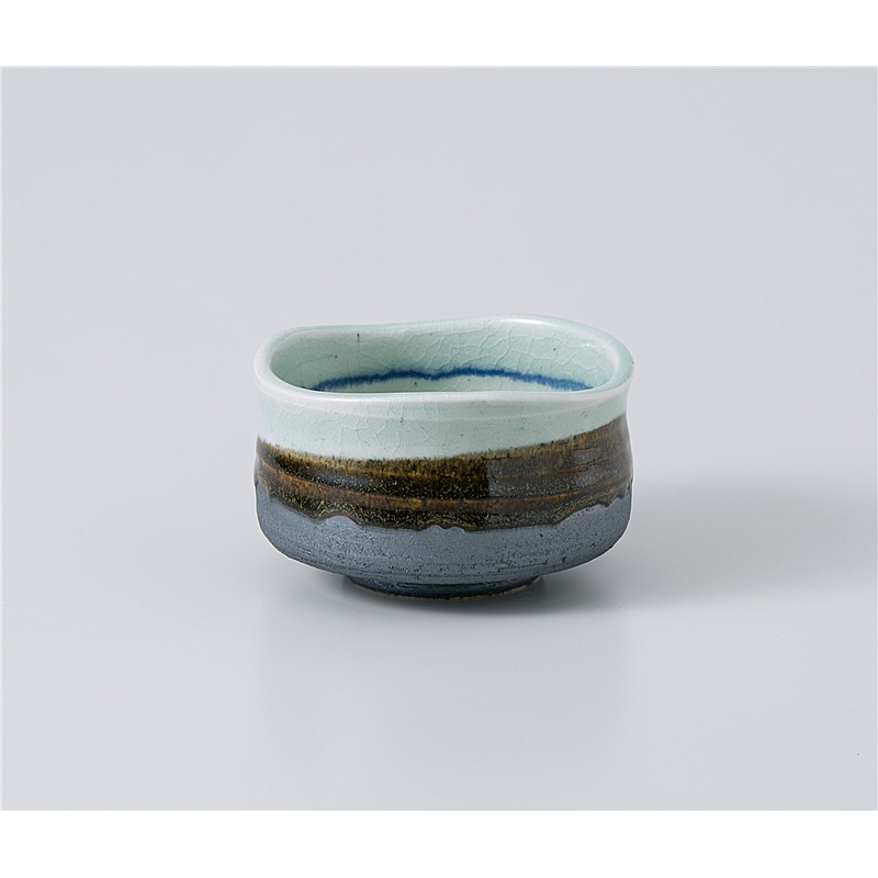 古林陶器 抹茶碗 青磁ヌリ分サビ野点抹茶(トムソン箱) 1177930357 1個(ご注文単位1個)【直送品】