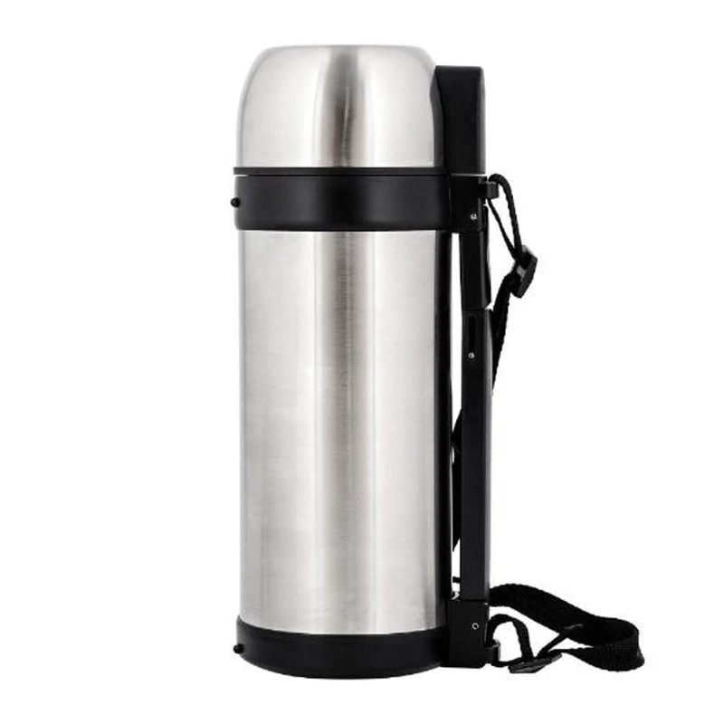 中山福 ダブルステンレスボトル 保温・保冷 コップ付 1.5L NQ-0313 1個(ご注文単位1個)【直送品】