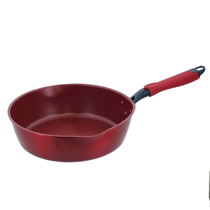 中山福 ディープパン デリシャスサインエボルト IH 28cm レッド NM-106 1個（ご注文単位1個）【直送品】