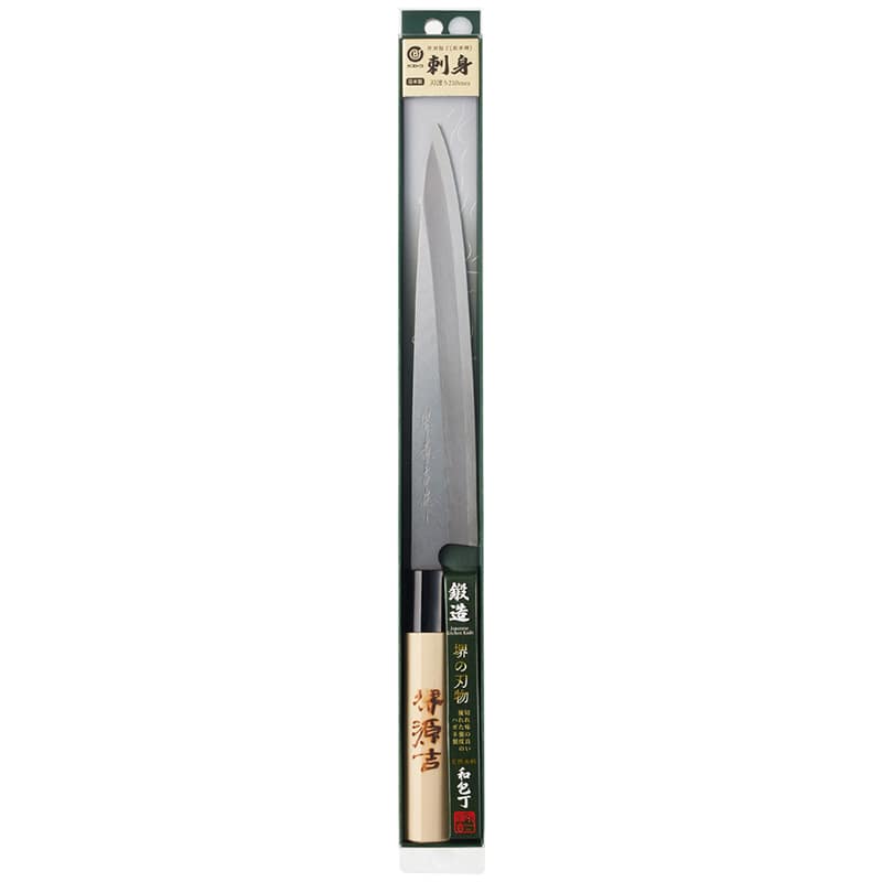 中山福 刺身包丁 ハガネ 堺源吉 210mm MA-3703 1個(ご注文単位1個)【直送品】