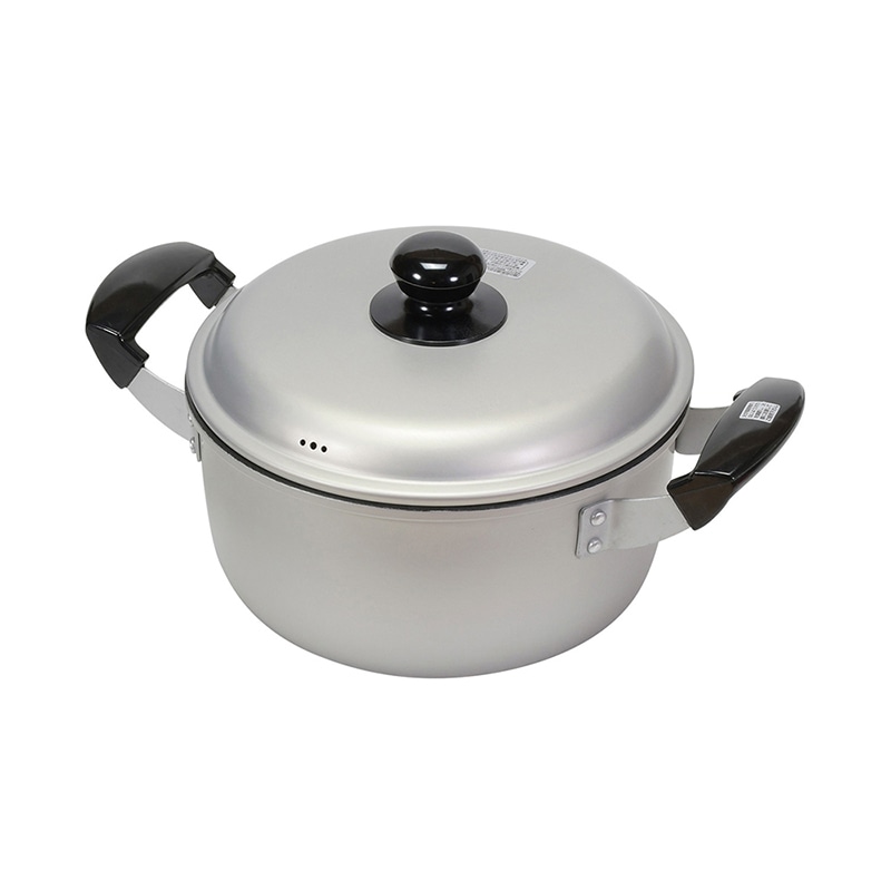 リバティコーポレーション アルミ鍋 両手 フッ素樹脂加工 ガス火 20cm LD-377 1個（ご注文単位1個）【直送品】