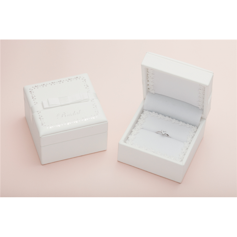 トップウェル KR220 ブライダルコレクション リングケース ホワイト/1個(ご注文単位12個)【直送品】