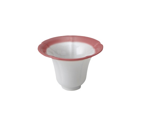 丸モ高木陶器 朝顔珍味入（ピンク） 5A023-12 1個（ご注文単位1個）【直送品】