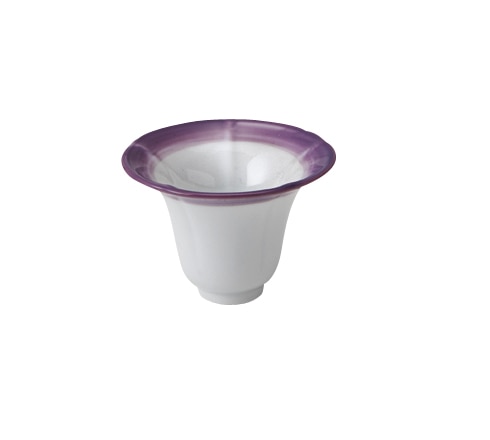 丸モ高木陶器 朝顔珍味入（紫） 5A023-15 1個（ご注文単位1個）【直送品】