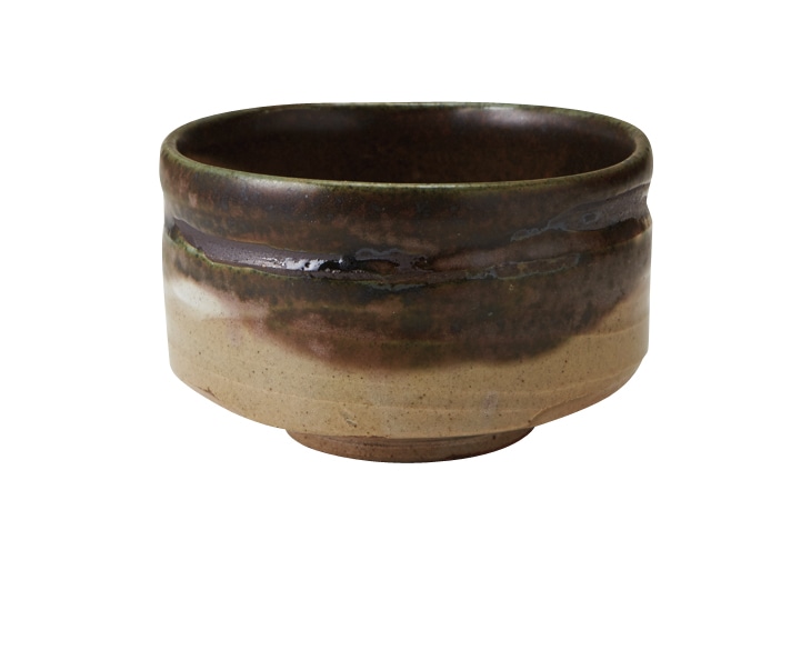 丸モ高木陶器 古釉織部抹茶碗 5A048-17 1個（ご注文単位1個）【直送品】