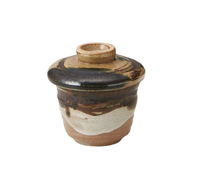 丸モ高木陶器 古釉織部蒸し碗 5A108-05 1個（ご注文単位1個）【直送品】