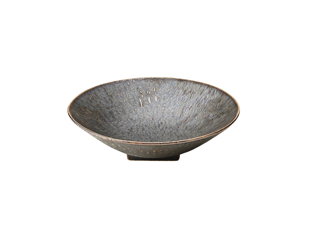 丸モ高木陶器 孔雀トチリ入り丸皿17cm 5A112-13 1個（ご注文単位1個）【直送品】