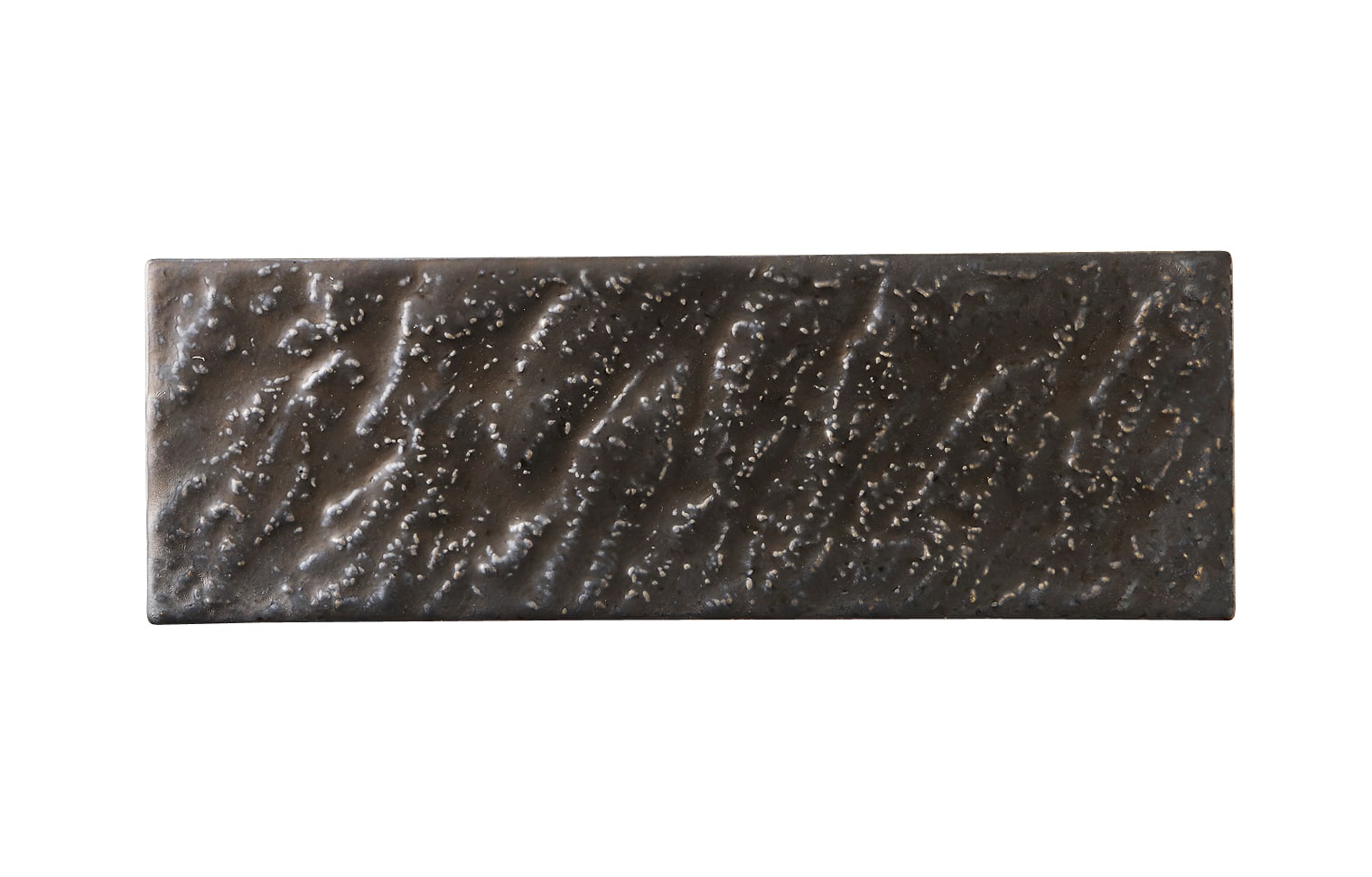 丸モ高木陶器 金結晶石肌長角36cm皿 5A115-07 1個（ご注文単位1個）【直送品】