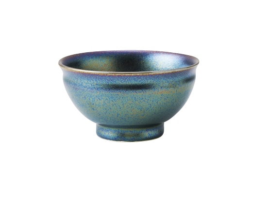 丸モ高木陶器 窯変黒ラスター煎茶碗 5A119-08 1個（ご注文単位1個）【直送品】
