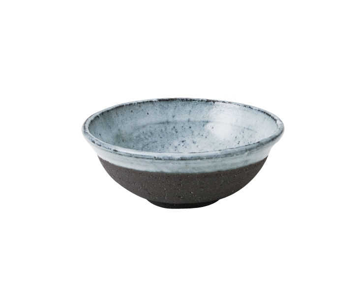 丸モ高木陶器 黒土窯変柿小鉢丸 5A121-09 1個（ご注文単位1個）【直送品】
