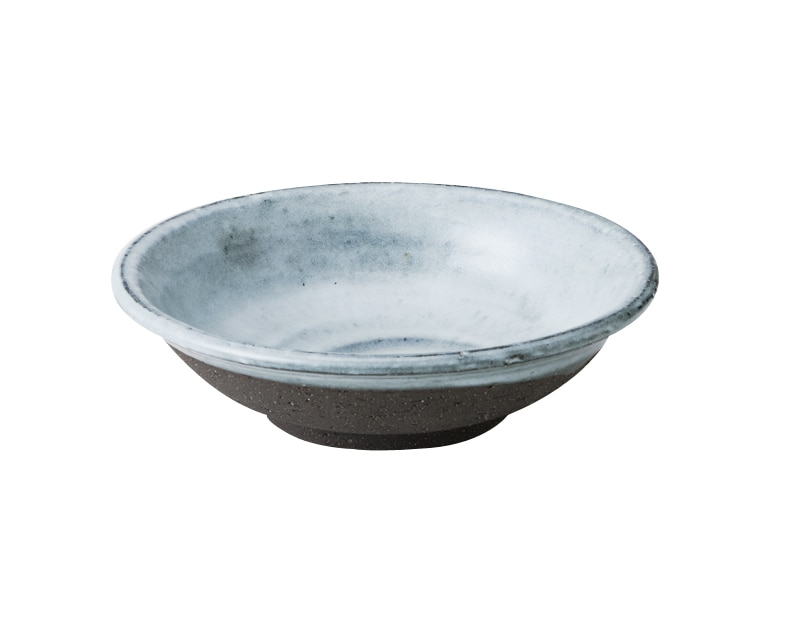 丸モ高木陶器 黒土窯変浅鉢 5A121-10 1個（ご注文単位1個）【直送品】