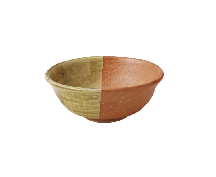 丸モ高木陶器 赤備前柿小鉢丸 5A123-09 1個（ご注文単位1個）【直送品】