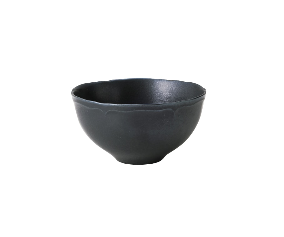 丸モ高木陶器 梨花13cmボウルBK(ブラック) 4A142-09 1個(ご注文単位1個)【直送品】