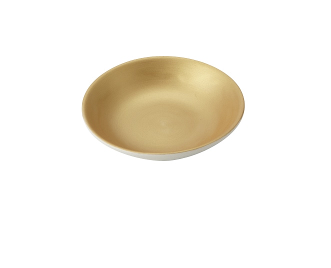 丸モ高木陶器 宝石ゴールド10cm小皿 5A024-14 1個（ご注文単位1個）【直送品】