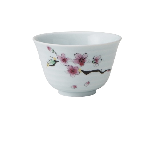 丸モ高木陶器 イングレ花鳥風月反煎茶 5A168-05 1個（ご注文単位1個）【直送品】