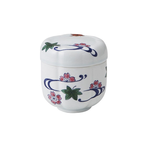 丸モ高木陶器 イングレ流水菊割蒸し碗 4A175-12 1個（ご注文単位1個）【直送品】