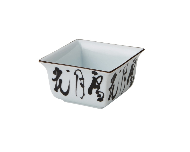 丸モ高木陶器 イングレ雪月花角小鉢 4A176-07 1個（ご注文単位1個）【直送品】