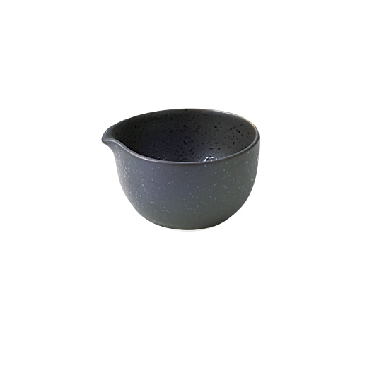 丸モ高木陶器 黒ガラス片口小付 5A175-05 1個（ご注文単位1個）【直送品】