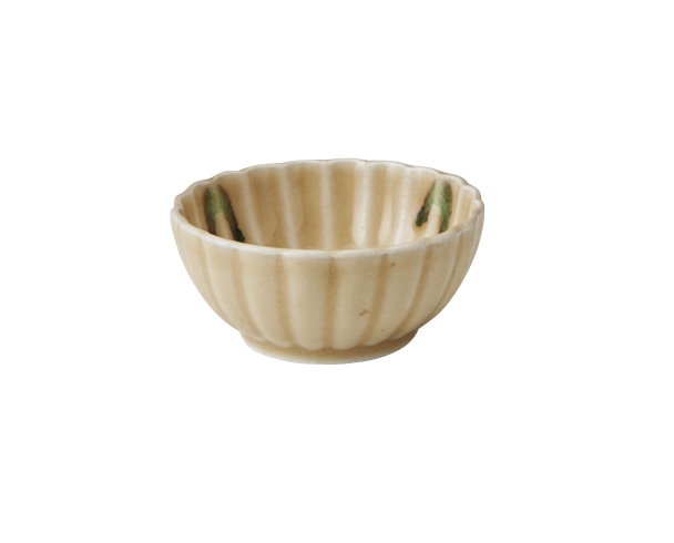 丸モ高木陶器 黄瀬戸菊小付 5A175-36 1個（ご注文単位1個）【直送品】