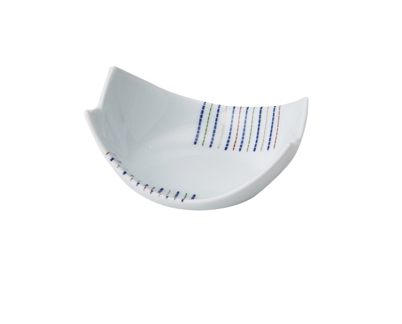 丸モ高木陶器 色十草笹舟小付 5A177-34 1個（ご注文単位1個）【直送品】