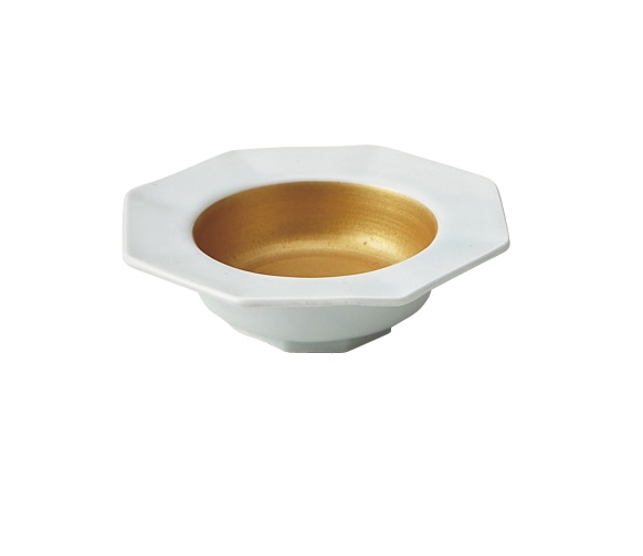 丸モ高木陶器 内金彩八角小付 5A025-32 1個（ご注文単位1個）【直送品】