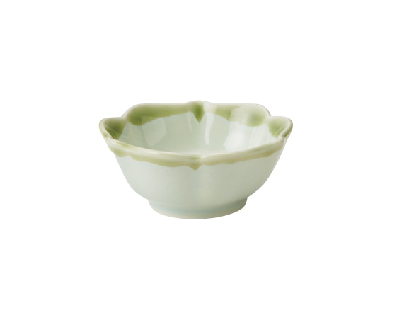 丸モ高木陶器 緑桔梗小付 5A178-05 1個（ご注文単位1個）【直送品】