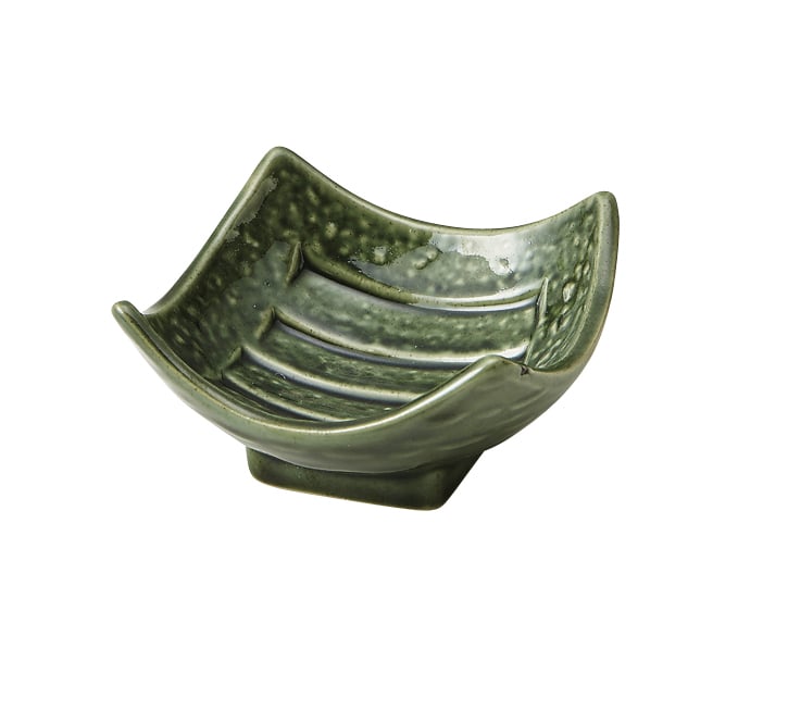 丸モ高木陶器 織部角小鉢 5A178-14 1個（ご注文単位1個）【直送品】