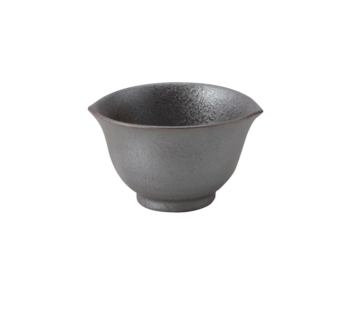 丸モ高木陶器 黒釉耳付小鉢 5A178-20 1個（ご注文単位1個）【直送品】
