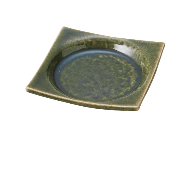 丸モ高木陶器 角丸小皿オリベ窯 5A181-05 1個（ご注文単位1個）【直送品】