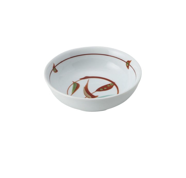 丸モ高木陶器 赤絵芦丸取鉢 5A181-18 1個（ご注文単位1個）【直送品】
