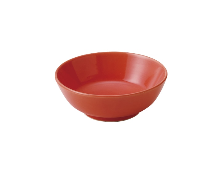 丸モ高木陶器 赤釉丸鉢 5A182-17 1個(ご注文単位1個)【直送品】