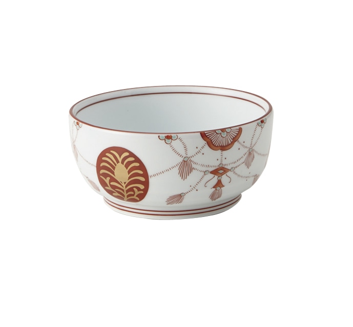 丸モ高木陶器 錦瓔珞小鉢 5A185-01 1個（ご注文単位1個）【直送品】