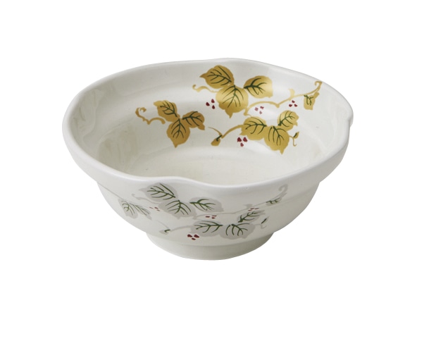 丸モ高木陶器 金銀葡萄絵四方押小鉢 5A185-07 1個（ご注文単位1個）【直送品】