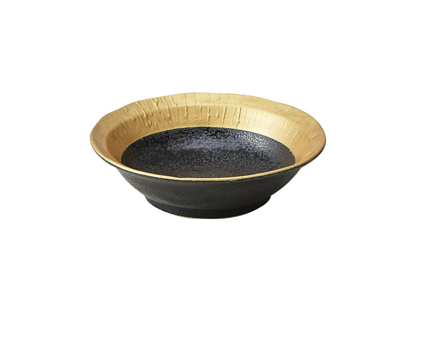 丸モ高木陶器 金彩黒潮ボール 5A038-14 1個（ご注文単位1個）【直送品】