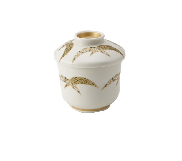 丸モ高木陶器 金銀扇ミニ蒸し碗 5A192-11 1個(ご注文単位1個)【直送品】