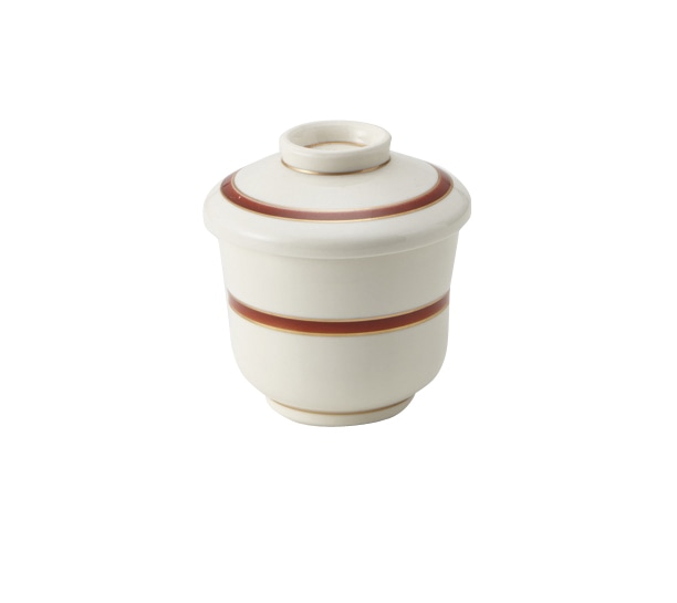 丸モ高木陶器 高来赤金筋ミニ蒸し碗 5A192-13 1個(ご注文単位1個)【直送品】