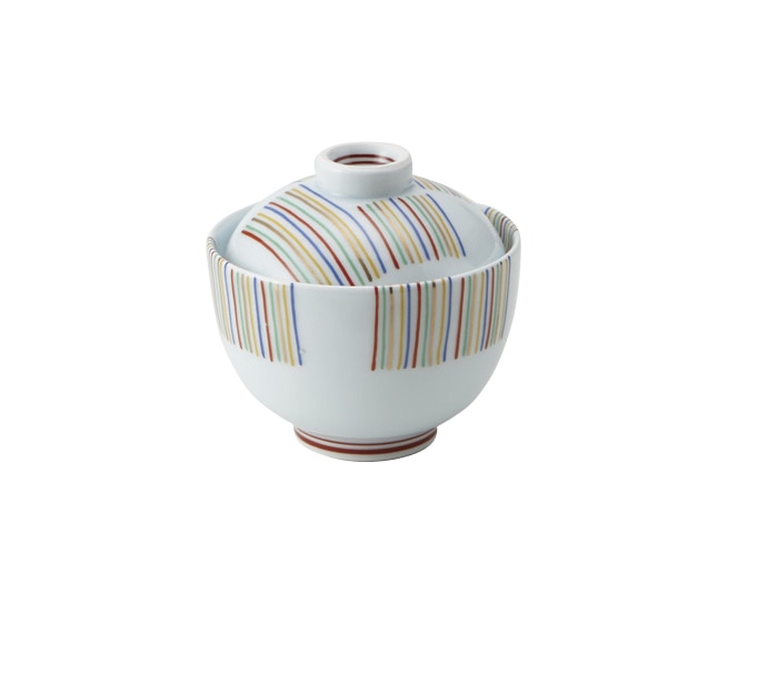 丸モ高木陶器 五色十草小蓋物 5A195-05 1個（ご注文単位1個）【直送品】