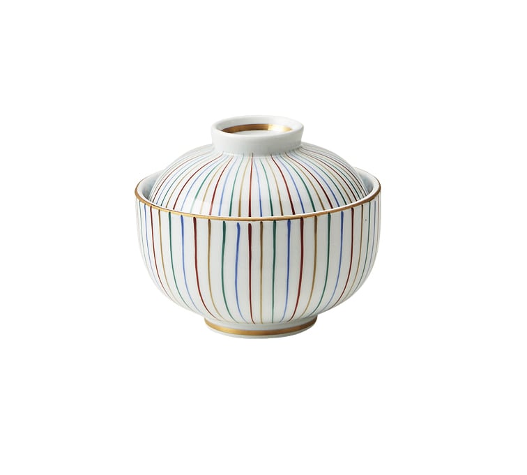丸モ高木陶器 色十草蓋物 5A195-06 1個（ご注文単位1個）【直送品】