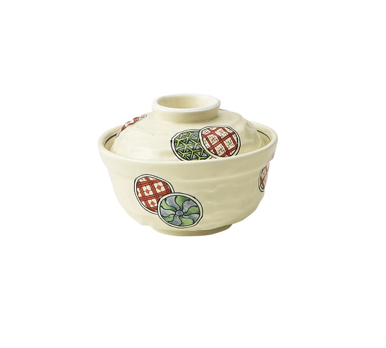 丸モ高木陶器 錦丸紋小蓋物 5A195-07 1個（ご注文単位1個）【直送品】