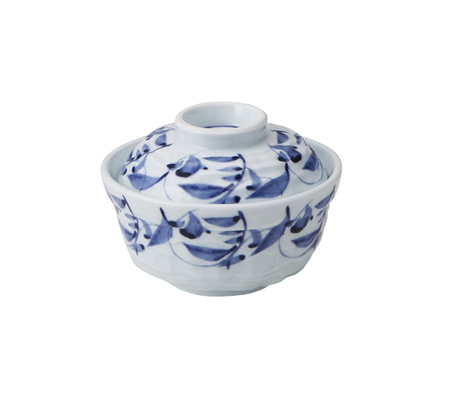 丸モ高木陶器 イングレ染付唐草小蓋物 5A195-09 1個（ご注文単位1個）【直送品】