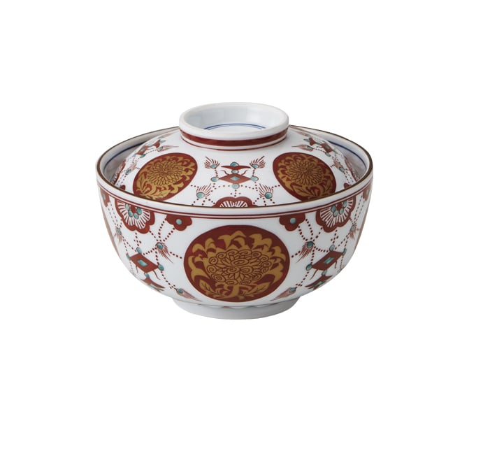 丸モ高木陶器 京瓔珞蓋物 5A195-18 1個（ご注文単位1個）【直送品】
