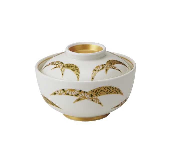 丸モ高木陶器 金彩扇蓋物 5A195-21 1個（ご注文単位1個）【直送品】